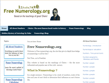 Tablet Screenshot of free-numerology.org